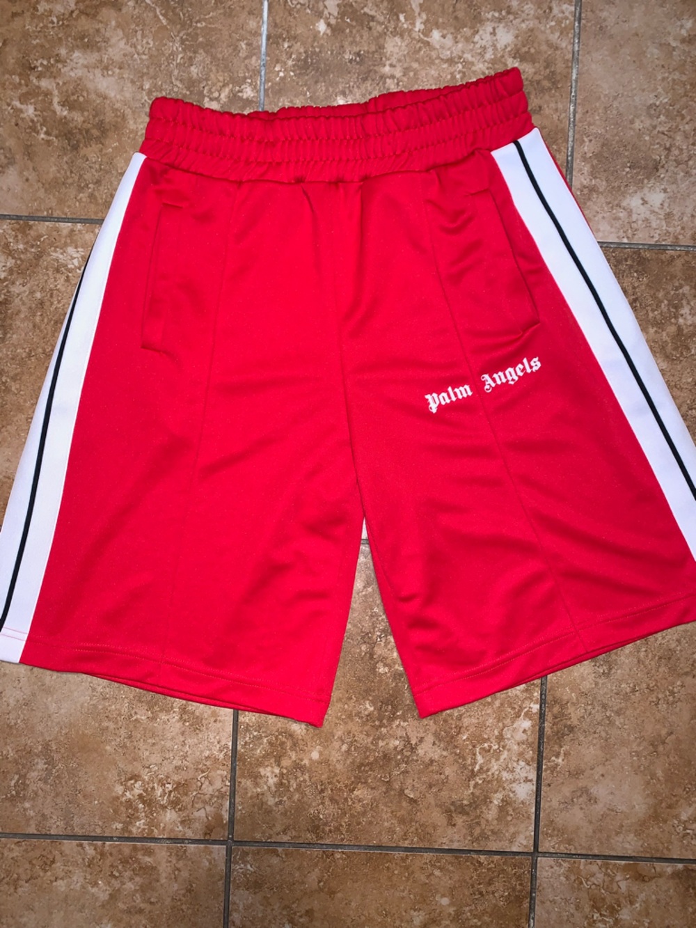 Palm Angels Red Shorts